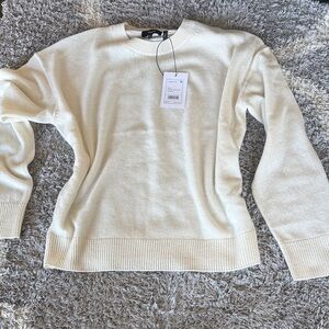 Theory Cream Cashmere Sweater